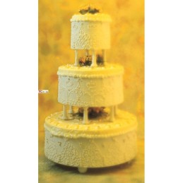Porta torta a tre piani utili con quattro colonne