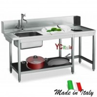 Tables in stainless steel